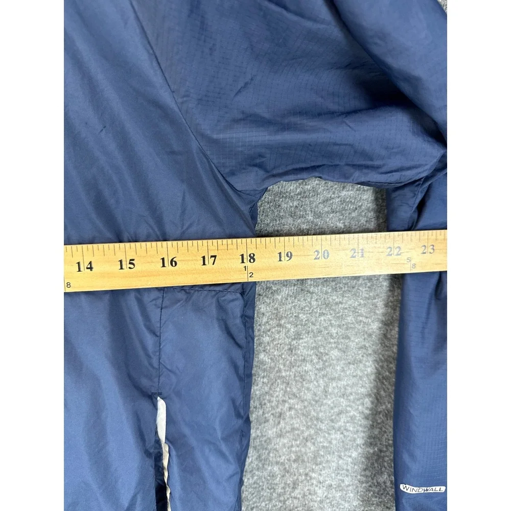 The North Face WindWall Jacket Boys L 14/16 Blue Reversible Hooded Windbreaker